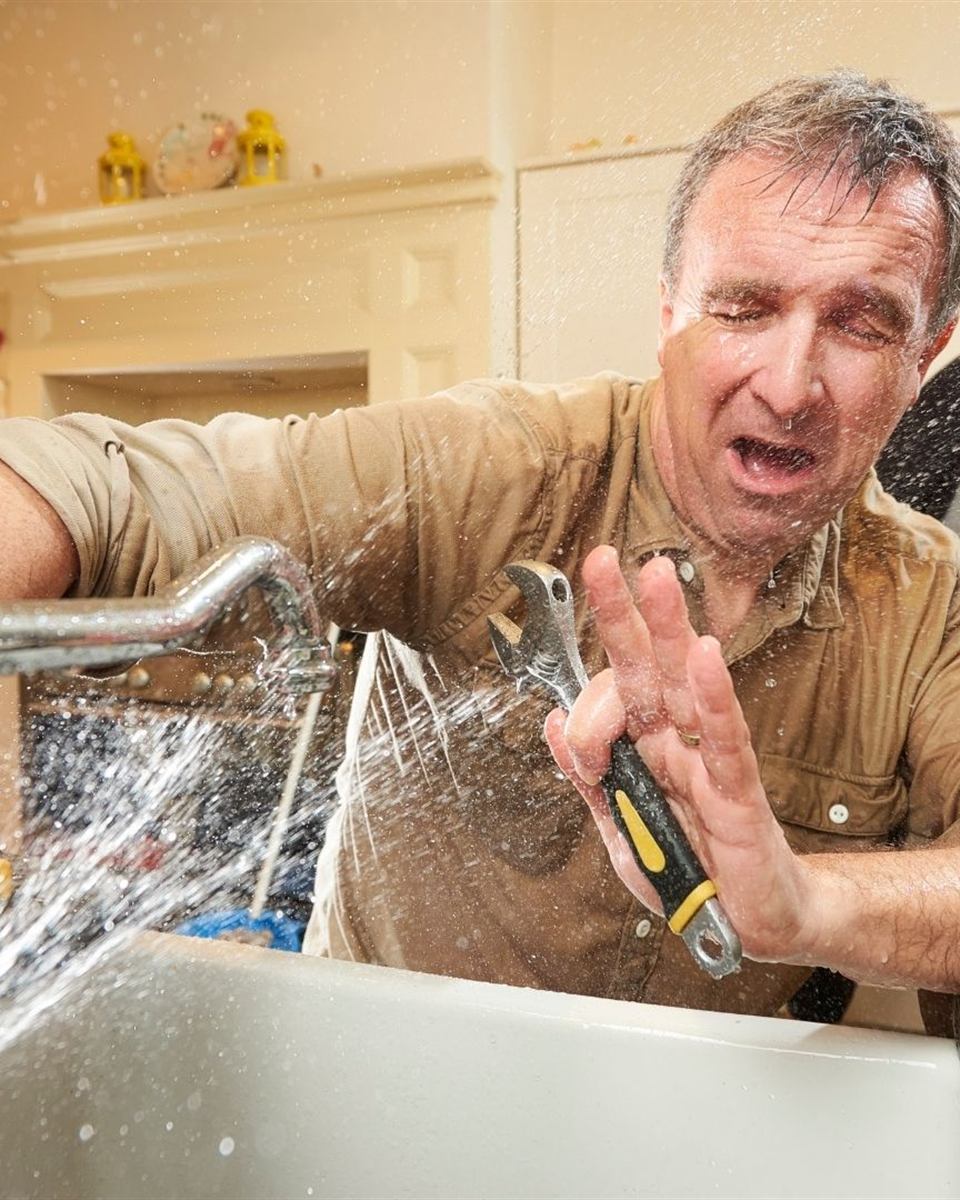 Plumber taking a late-night service call for the Reidsville 24-hour line