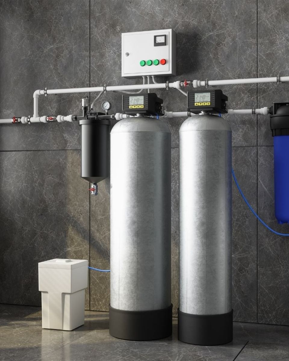 Softener loop and bypass valves plumbed in a Rockingham County home by Central Piedmont Plumbing